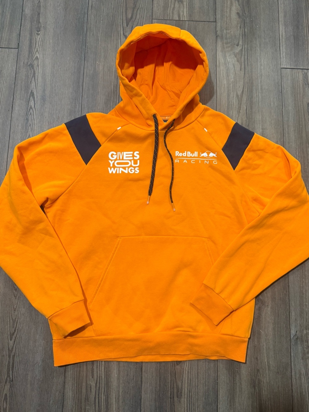 Red Bull Racing Verstappen 1 Orange Pullover Hoodie Medium F1